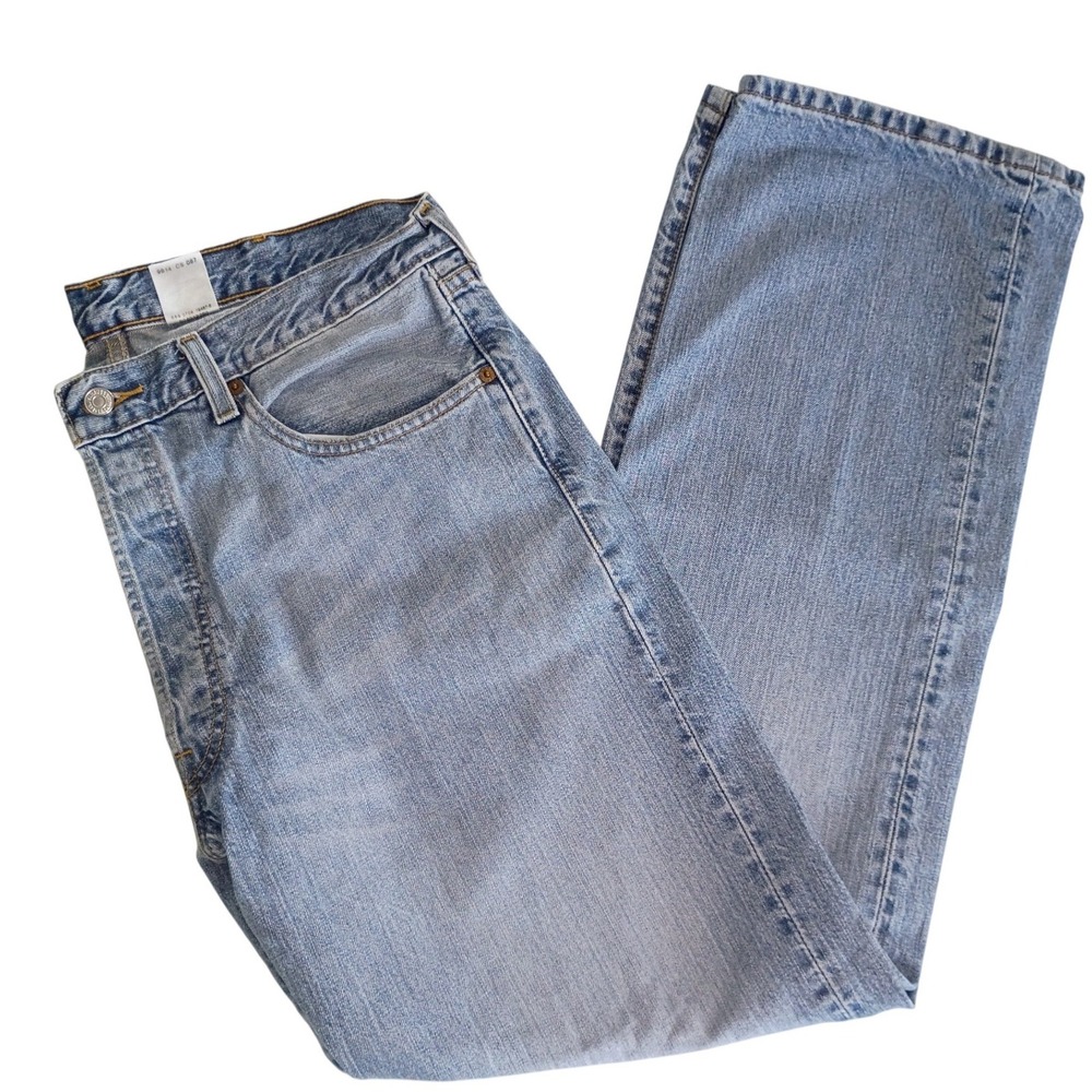 Levi Strauss 505 Mens Light Wash Button Fly‎ Denim Jeans W38 L32
